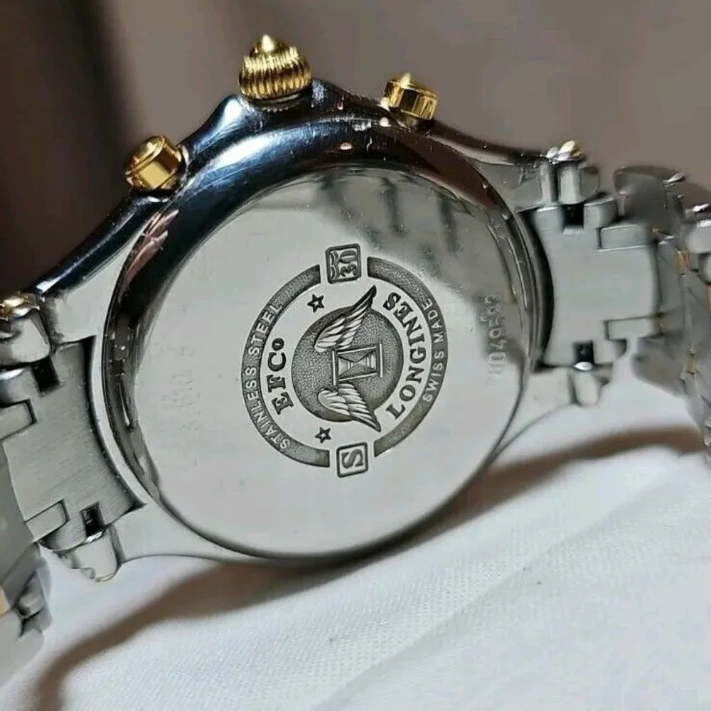 Vintage 1969 Longines Golden Wing Gold Mens Watch L3.610.5 35mm Stainless Steel - Picture 5 of 13